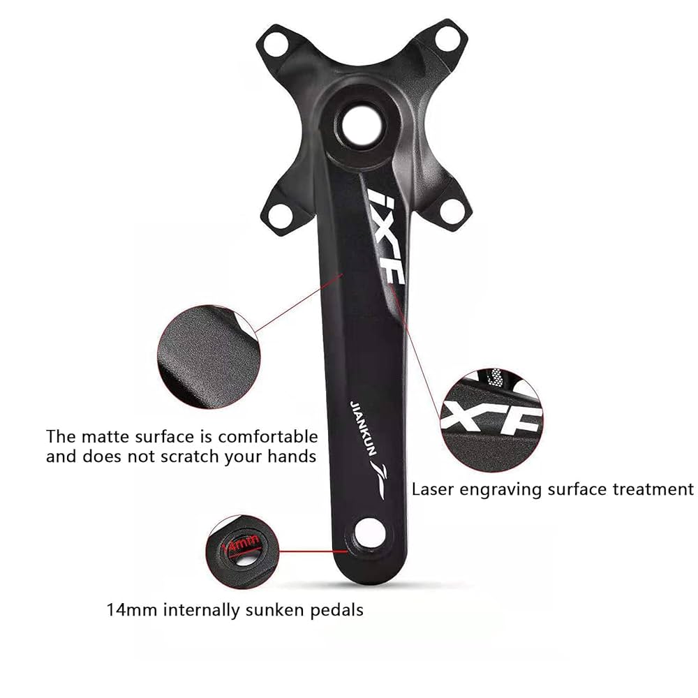 Shimanoと兼用 クランクセット 170mm ブラック Amazon | シマノ(SHIMANO) クランクセット FC-MT101 44x32x22T